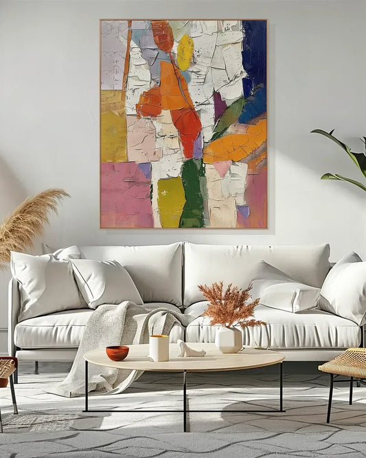 Abstract Colorful Canvas Art for Bedroom No.006