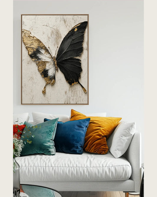 Black Butterfly Texture Artwork No.098