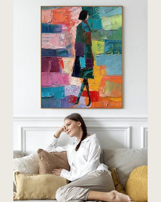 Colorful Art On Canvas for Luxury Interiors No.075