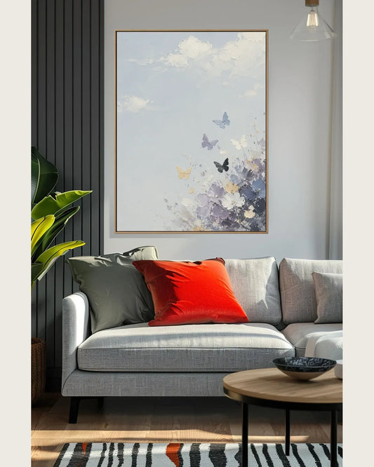 Colorful Butterfly Texture Wall Art No.086
