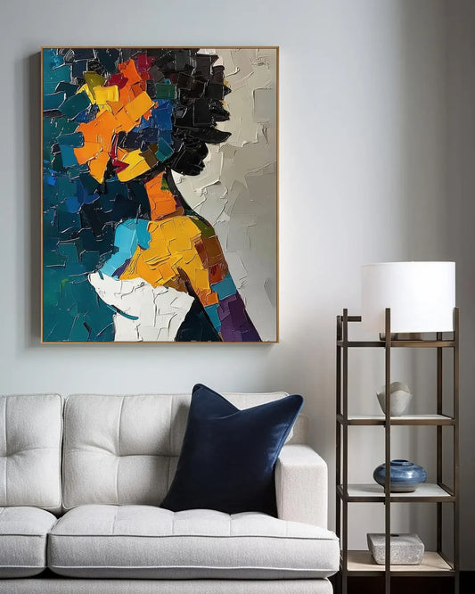 Colorful Large Canvas Artwork for Bedroom No.066