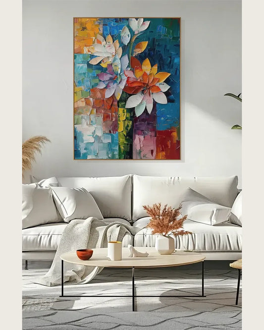 Hand Painted Texture Wall Art No.046