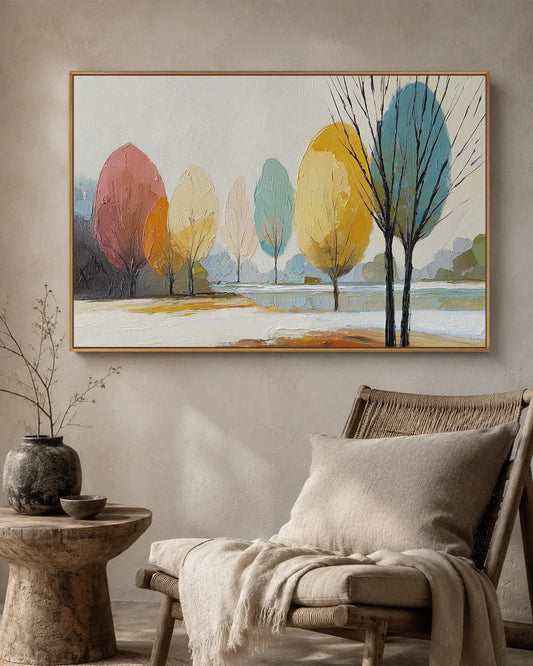 Horizontal Abstract Wabi Sabi Wall Art No.108