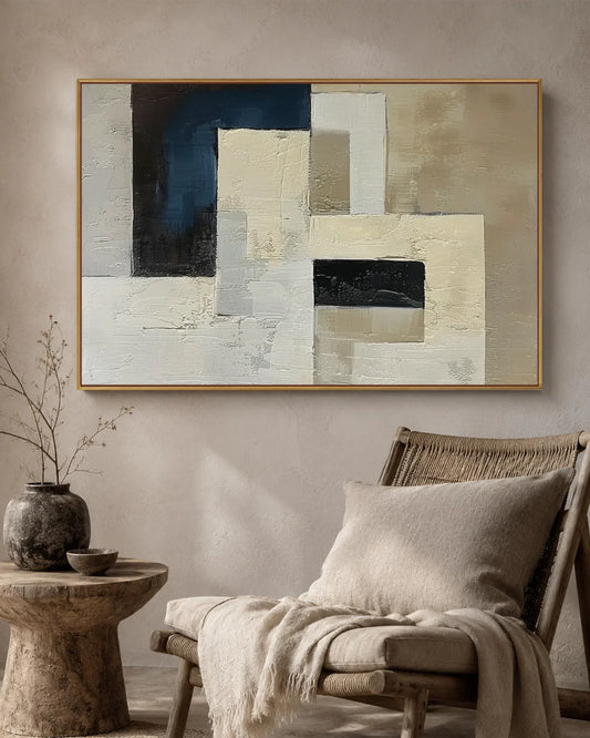 Large Natural Tone Wabi Sabi Wall Art No.148