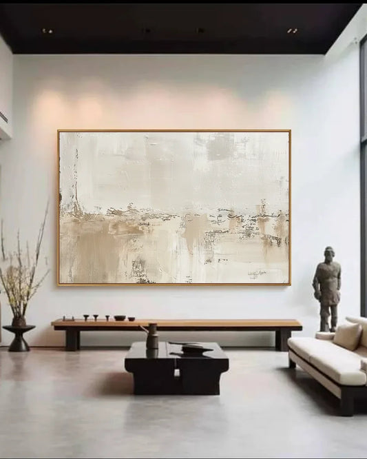 Oversized Abstract Wabi Sabi Canvas Painting No.162