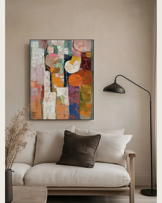 Oversized Colorful Artwork for Living Room No.031
