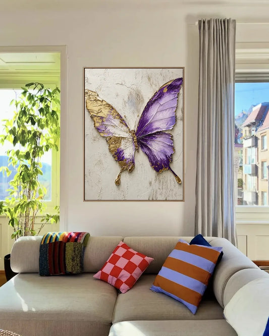Purple Butterfly Painting No.145