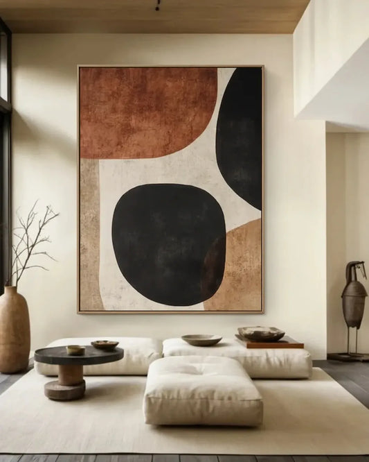 Textured Canvas Wabi Sabi Wall Decor No.084