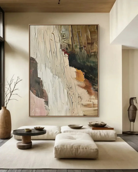 Warm Neutral Wabi Sabi Artwork No.028
