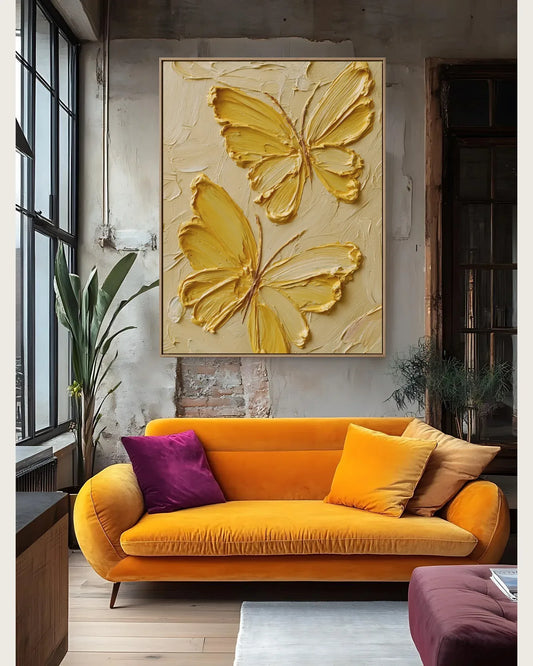 Yellow Butterfly Artwork No.112