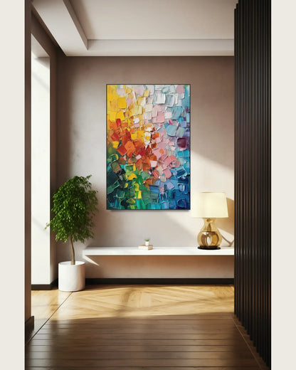 Abstract Colorful Art Wall Painting for Large Walls No.014