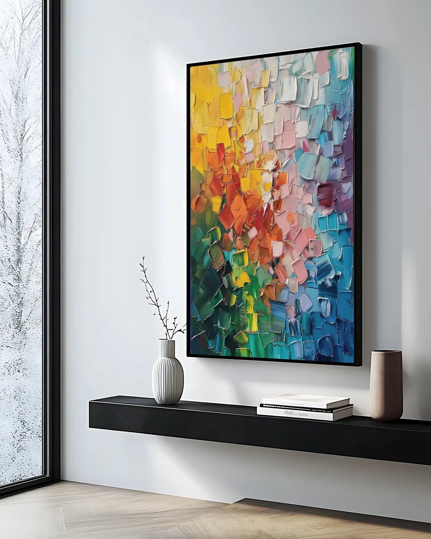 Abstract Colorful Art Wall Painting for Large Walls No.014