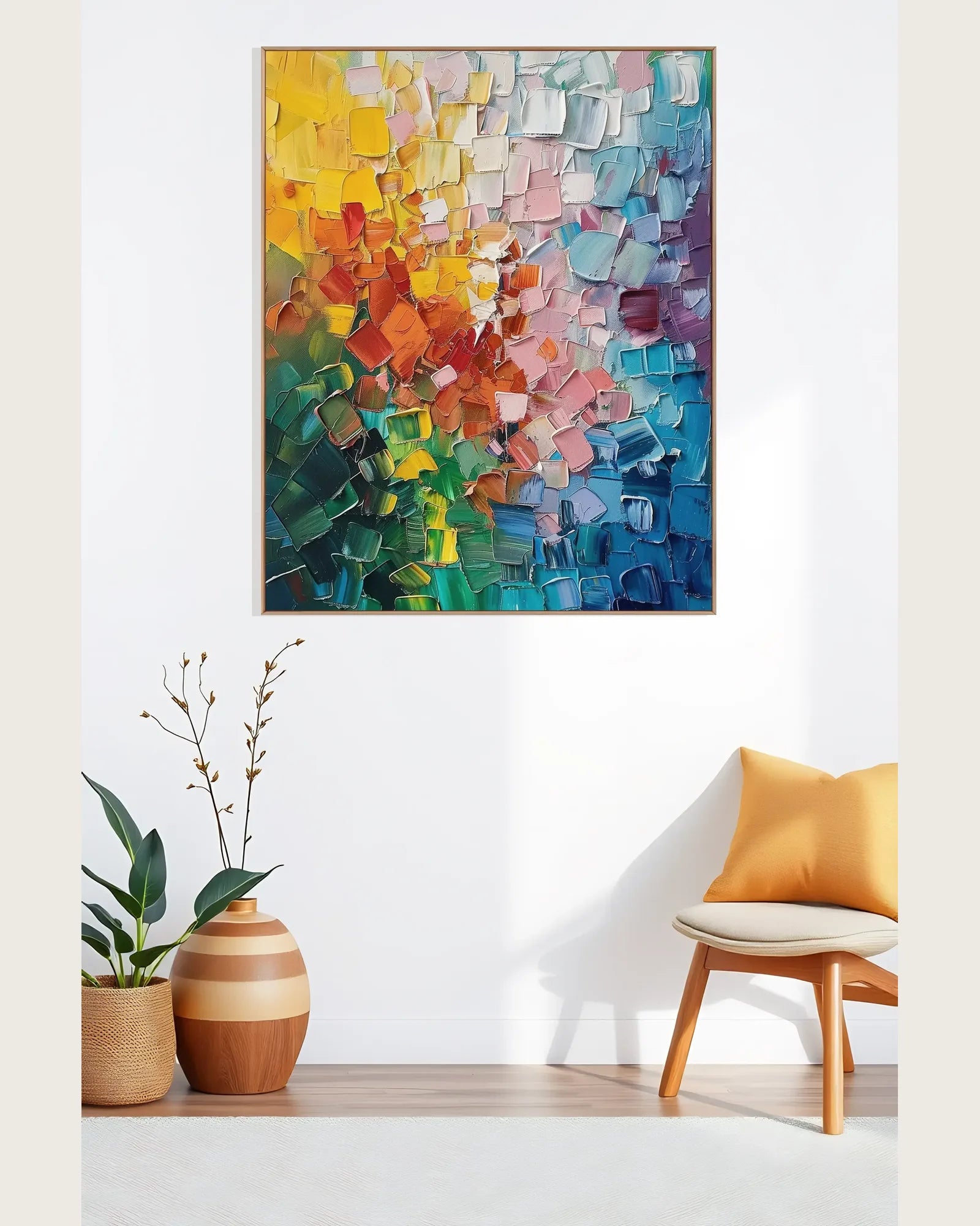 Abstract Colorful Art Wall Painting for Large Walls No.014