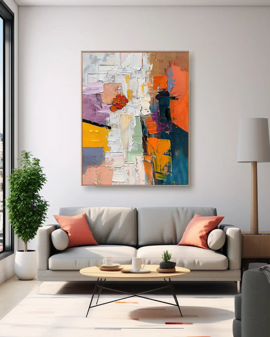 Abstract Colorful Art for Living Room No.001