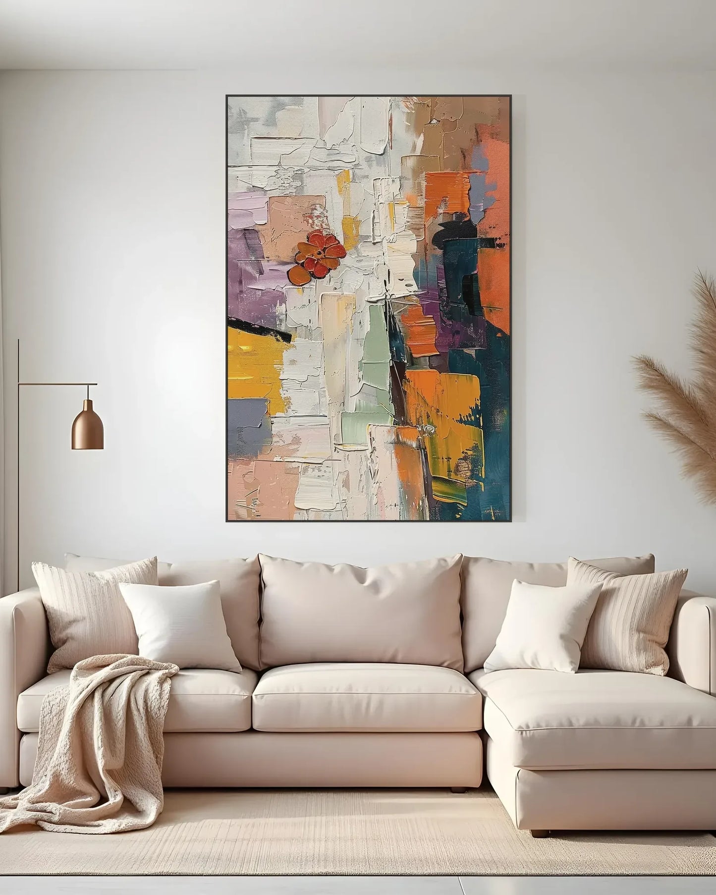 Abstract Colorful Art for Living Room No.001