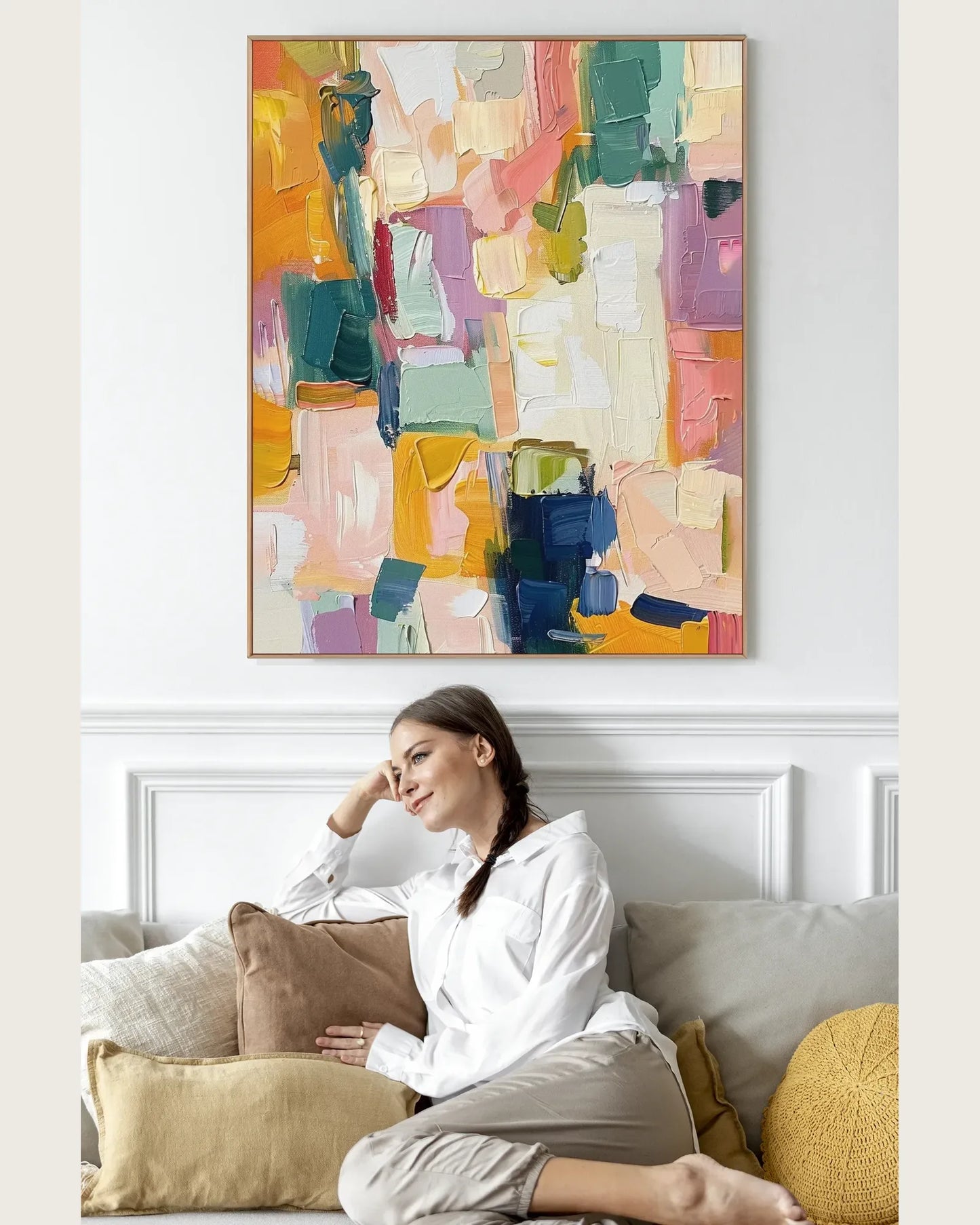 Abstract Colorful Artwork for Living Room No.003