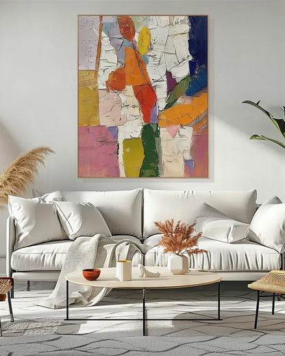 Abstract Colorful Canvas Art for Bedroom No.006