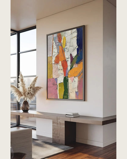 Abstract Colorful Canvas Art for Bedroom No.006