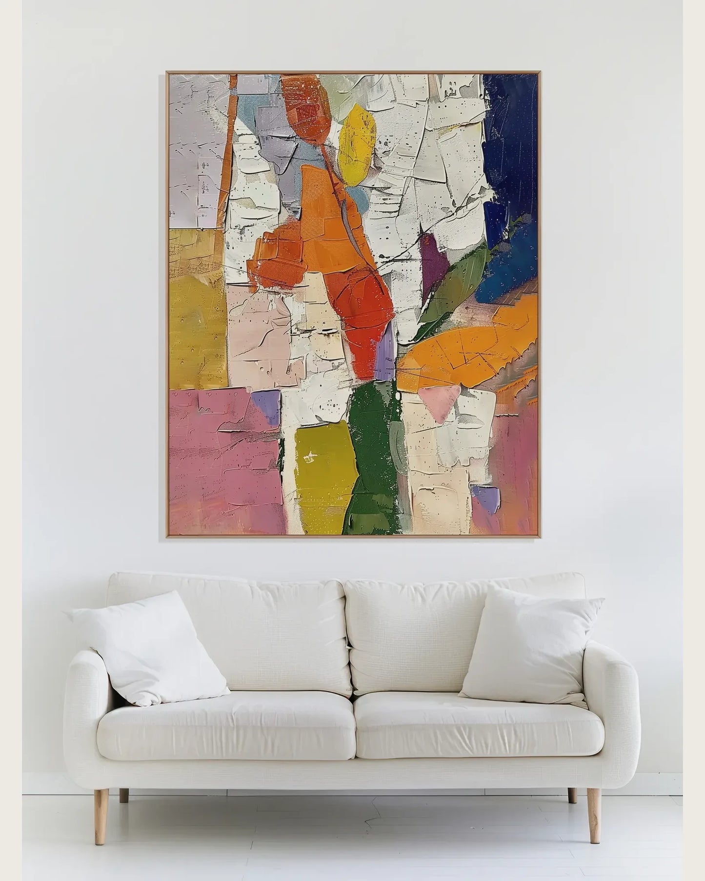 Abstract Colorful Canvas Art for Bedroom No.006