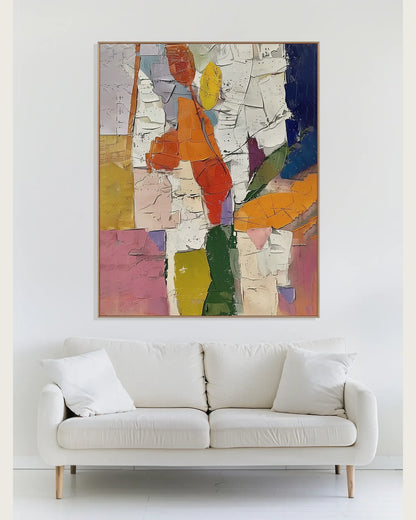 Abstract Colorful Canvas Art for Bedroom No.006