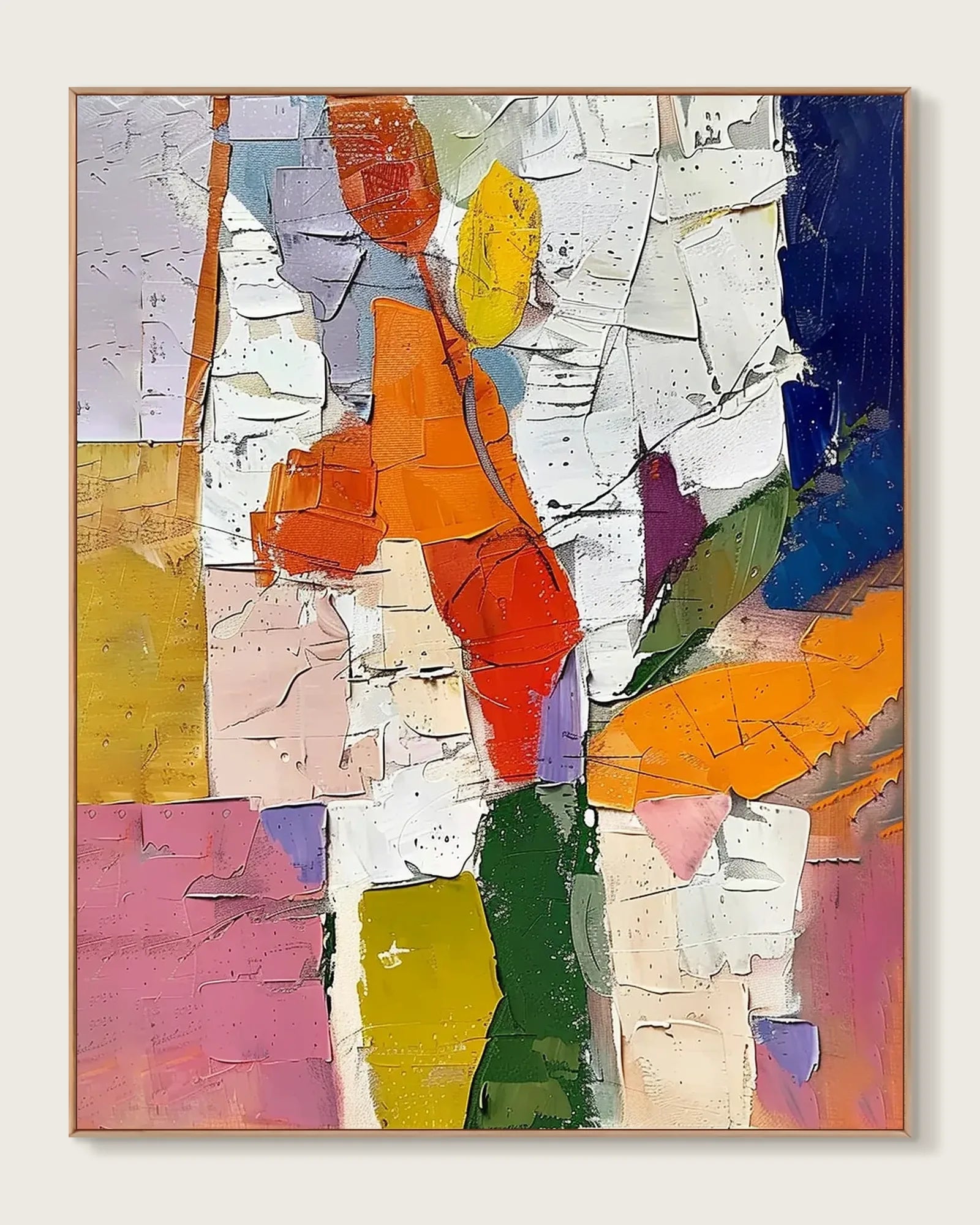 Abstract Colorful Canvas Art for Bedroom No.006
