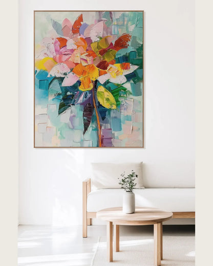 Abstract Colorful Canvas Painting for Dining Room No.008
