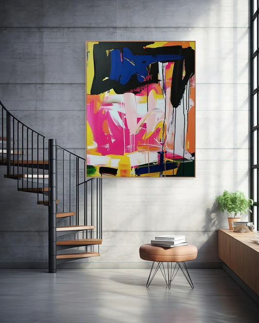 Abstract Colorful Canvas Wall Art for Modern Home No.013