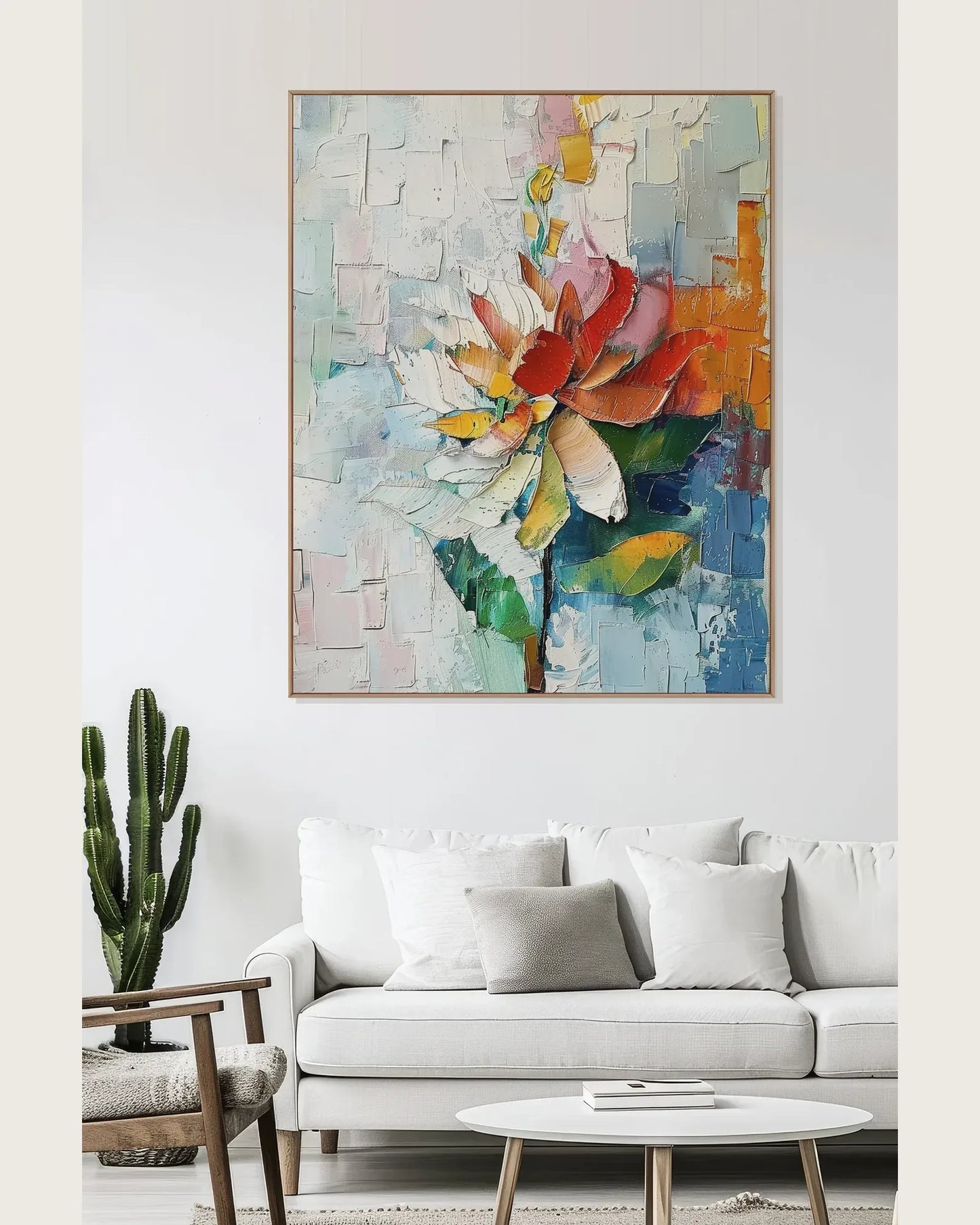 Abstract Colorful Contemporary Art for Hallway No.011