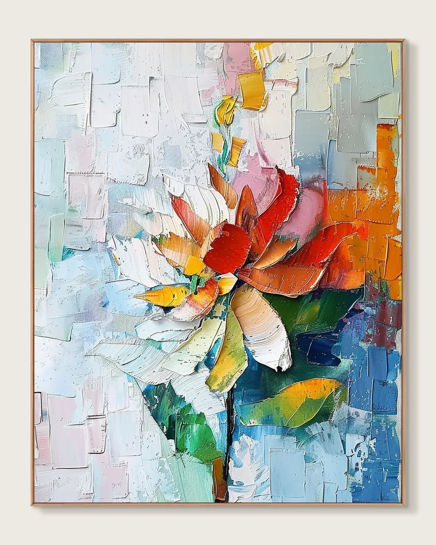 Abstract Colorful Contemporary Art for Hallway No.011