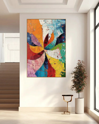 Abstract Colorful Painting On Canvas for Living Room No.004