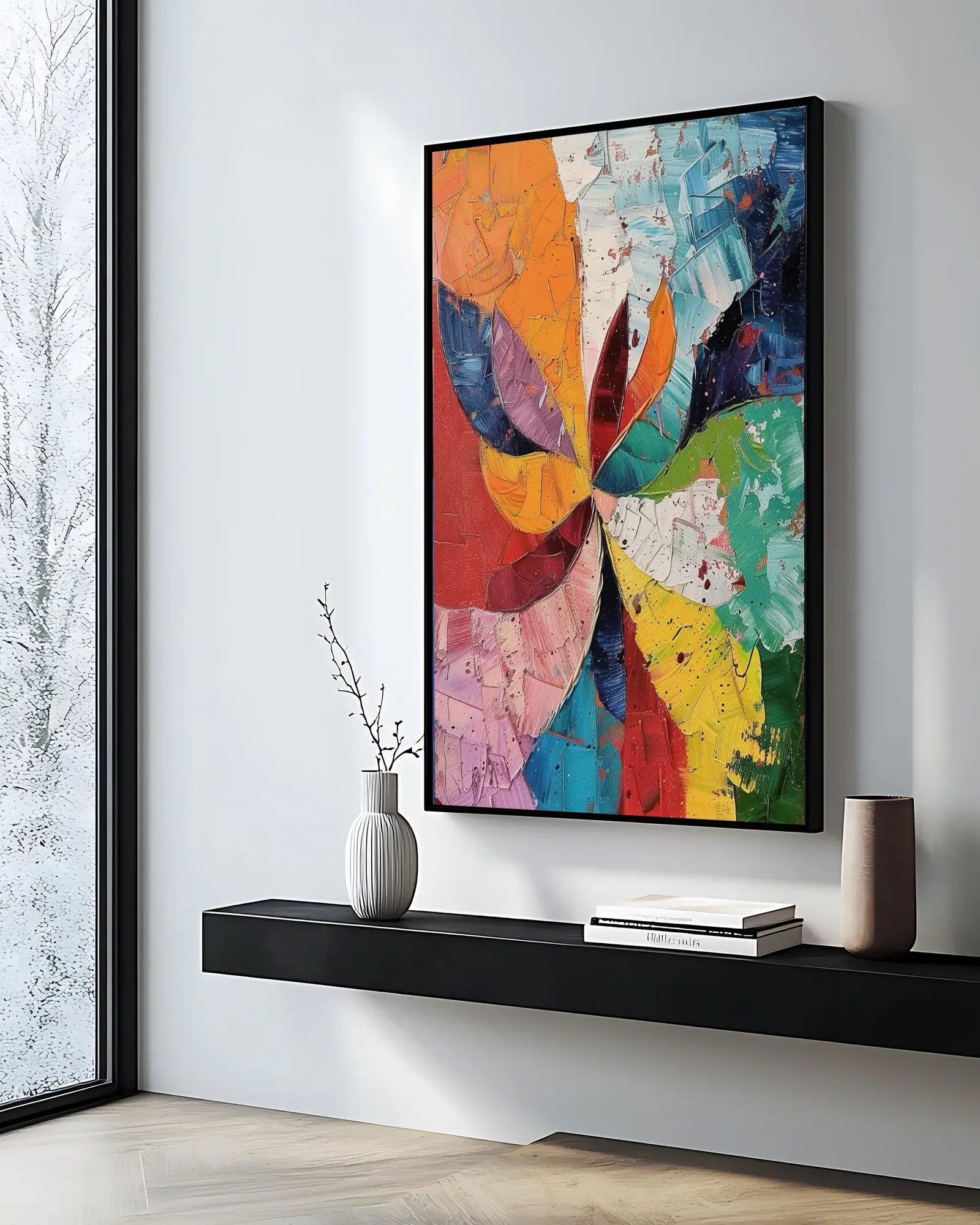 Abstract Colorful Painting On Canvas for Living Room No.004