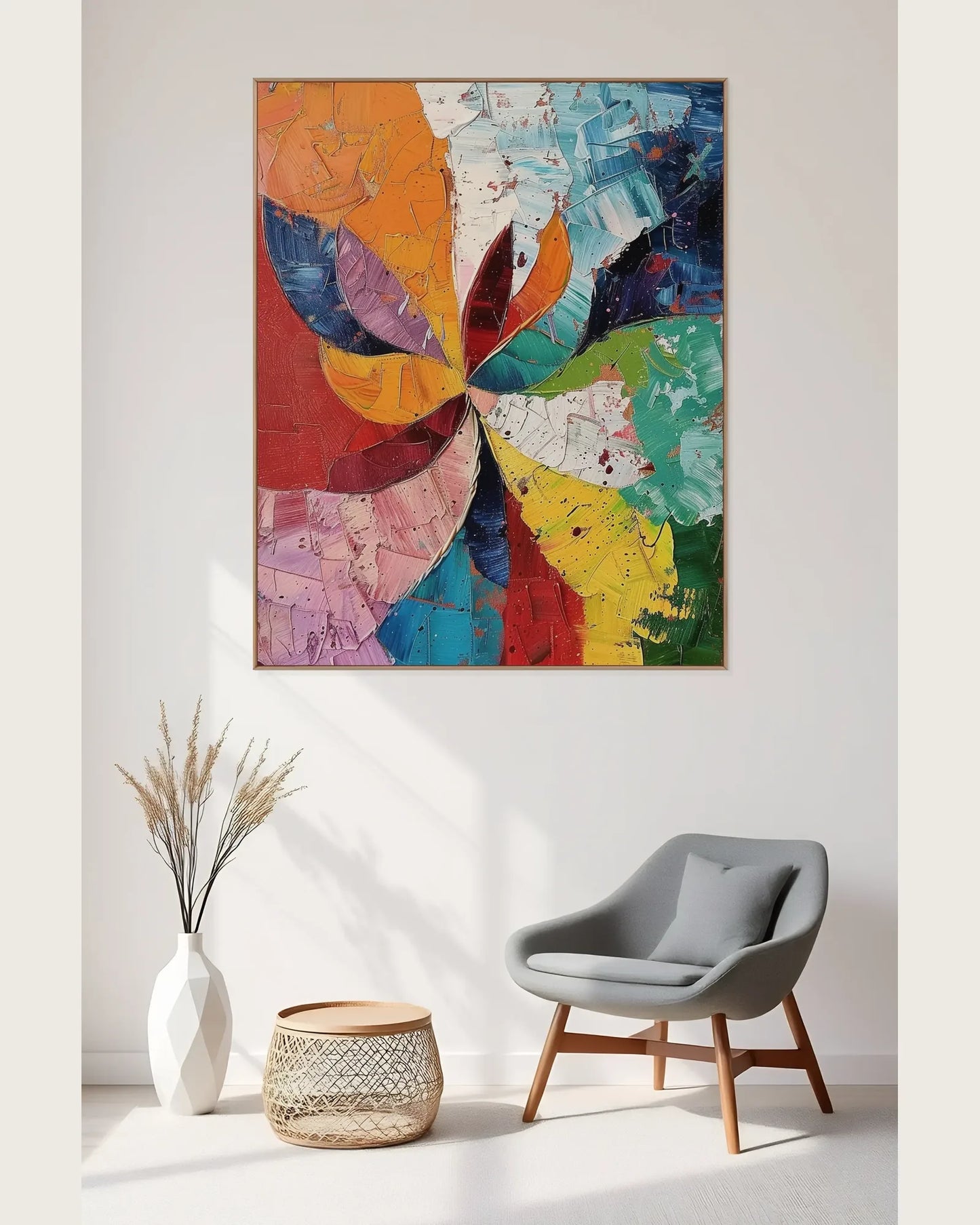 Abstract Colorful Painting On Canvas for Living Room No.004