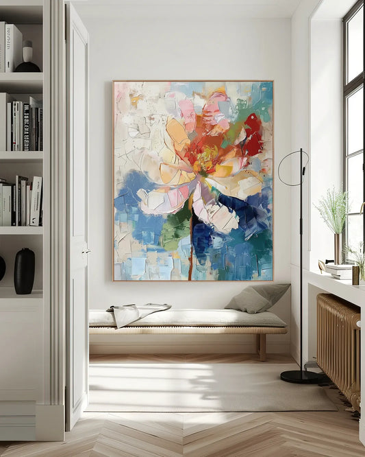 Abstract Colorful Statement Artwork for Apartment No.012