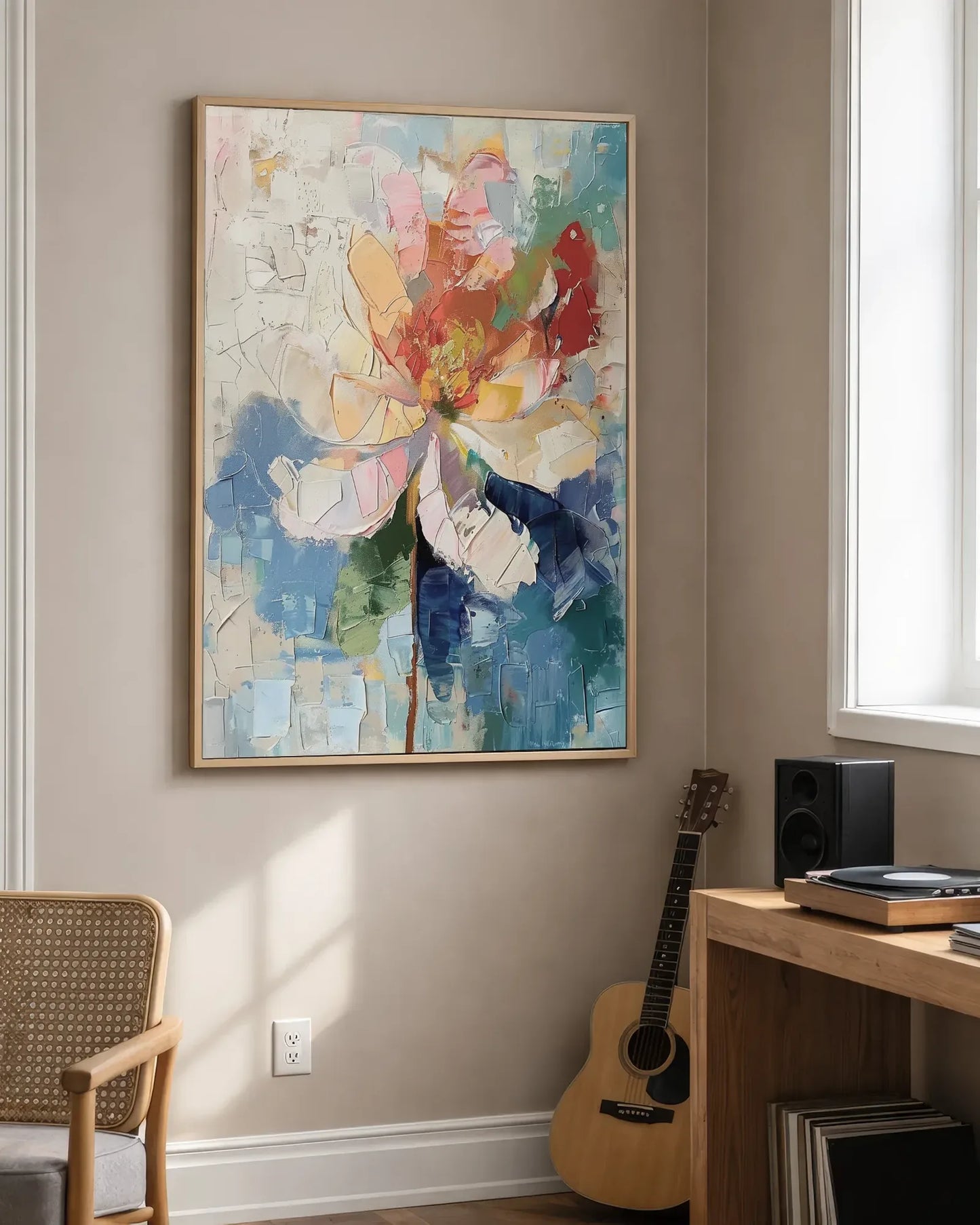 Abstract Colorful Statement Artwork for Apartment No.012