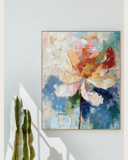 Abstract Colorful Statement Artwork for Apartment No.012