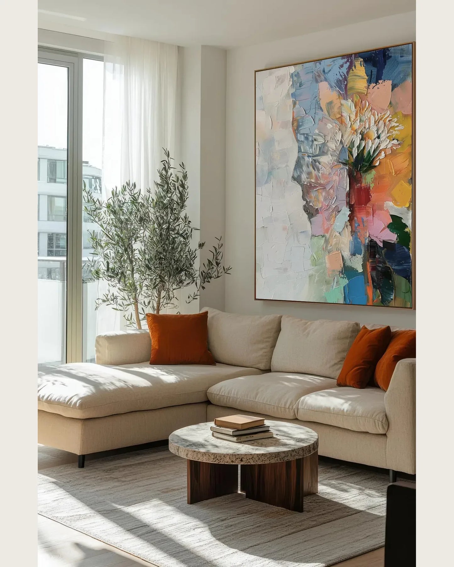 Abstract Colorful Wall Artwork for Office No.009