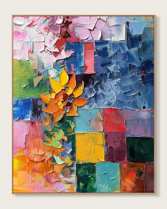 Abstract Colorful Wall Decor for Dining Room No.007