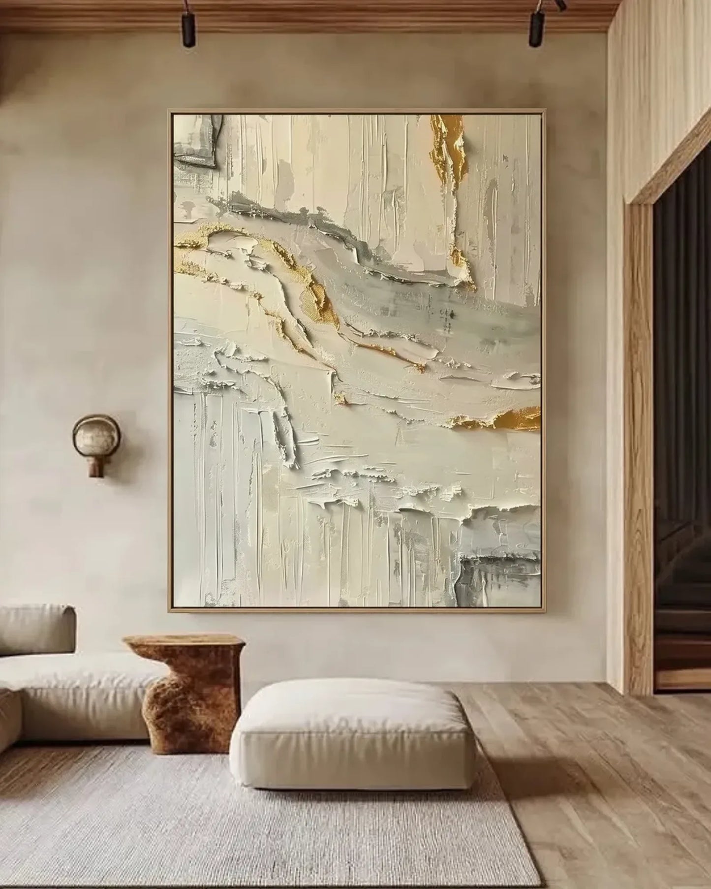 Abstract Texture Minimalist Canvas Painting No.025
