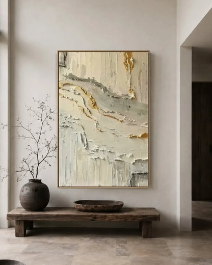 Abstract Texture Minimalist Canvas Painting No.025