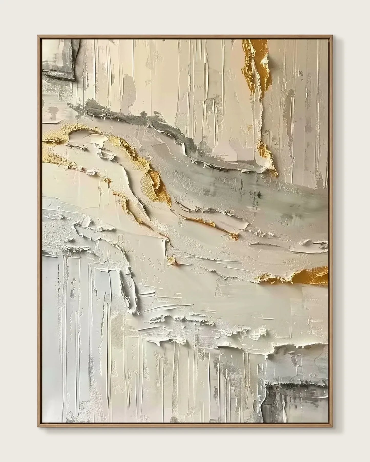 Abstract Texture Minimalist Canvas Painting No.025