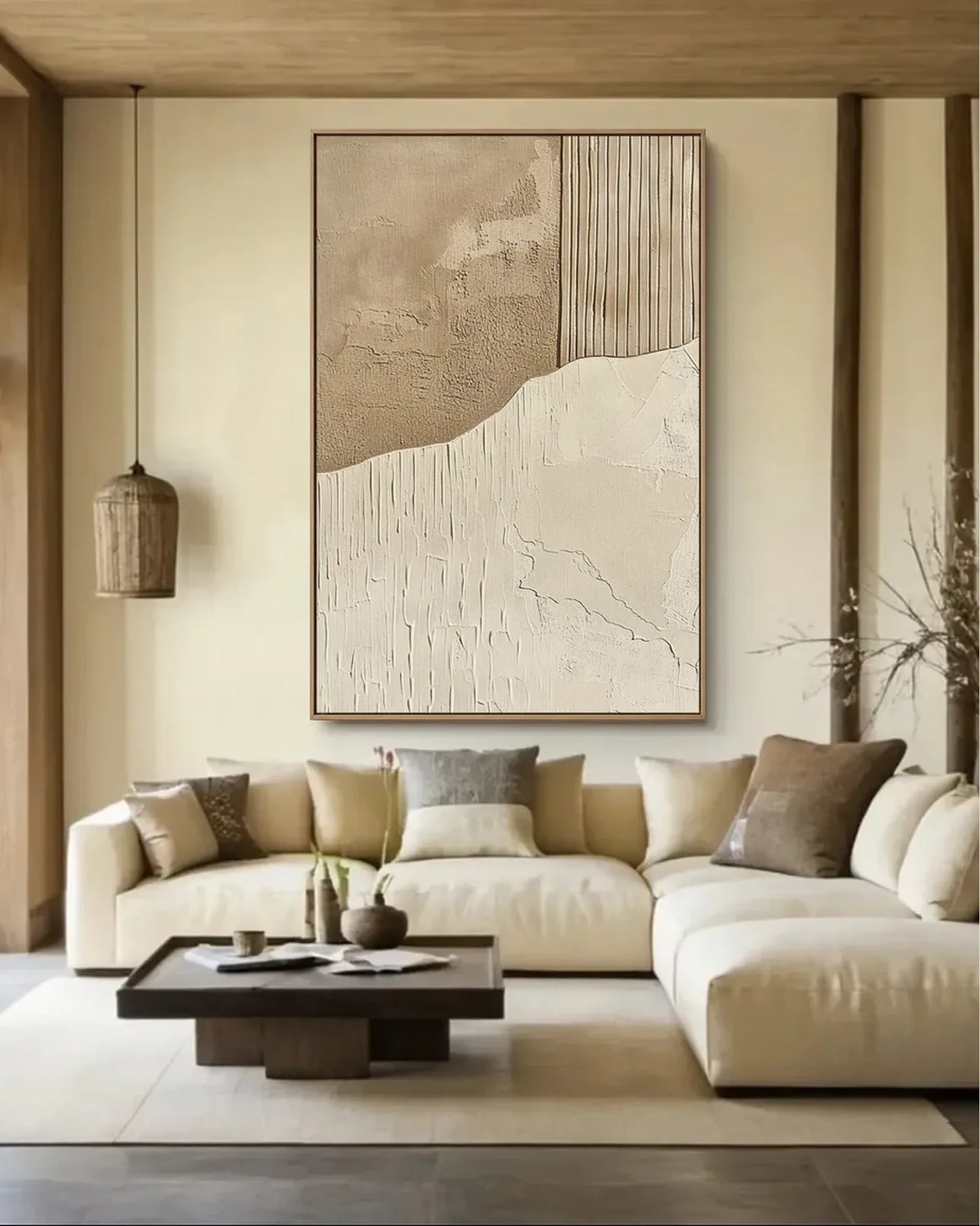 Abstract Texture Wabi Sabi Canvas Art No.087