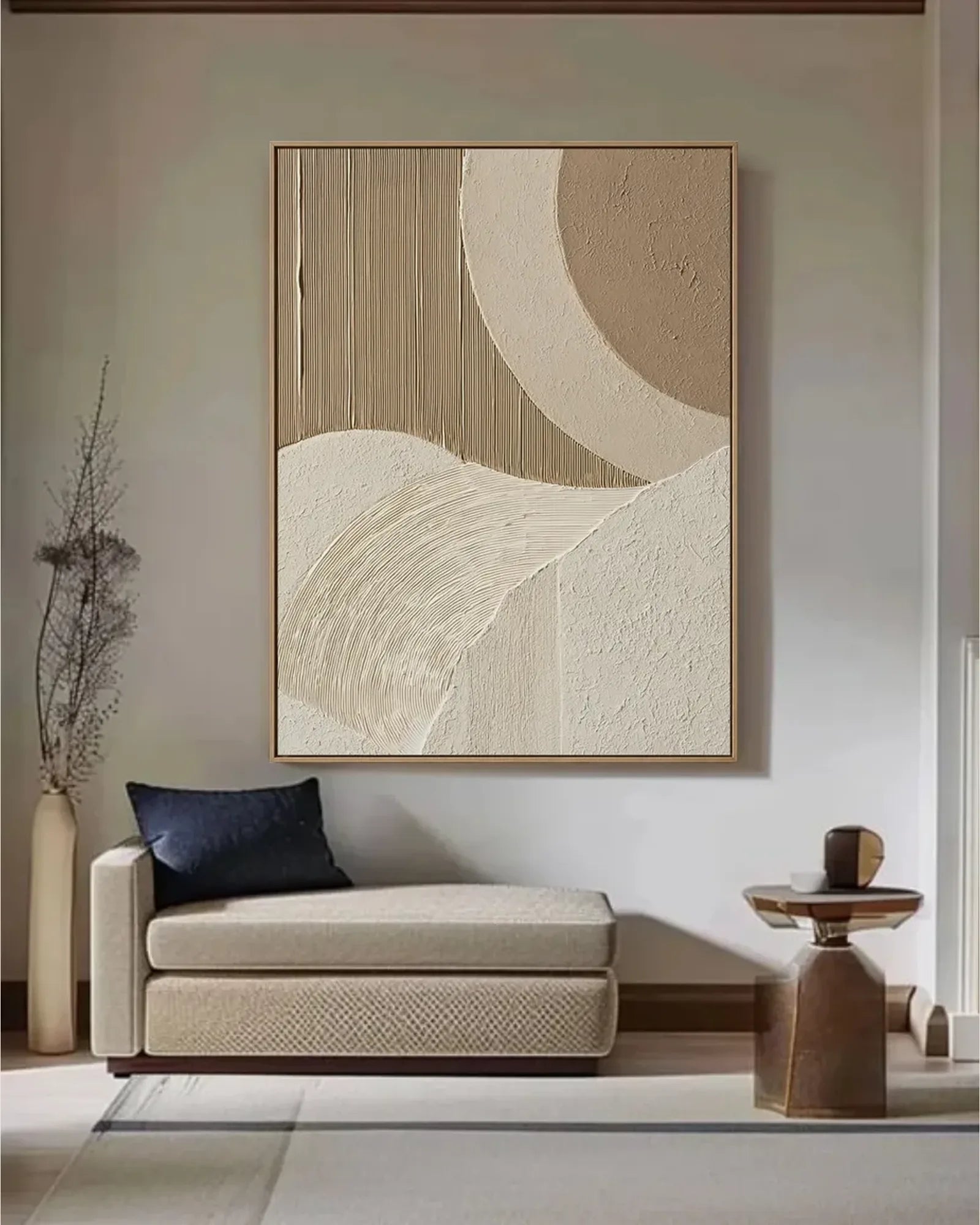 Abstract Texture Wabi Sabi Canvas Painting No.090
