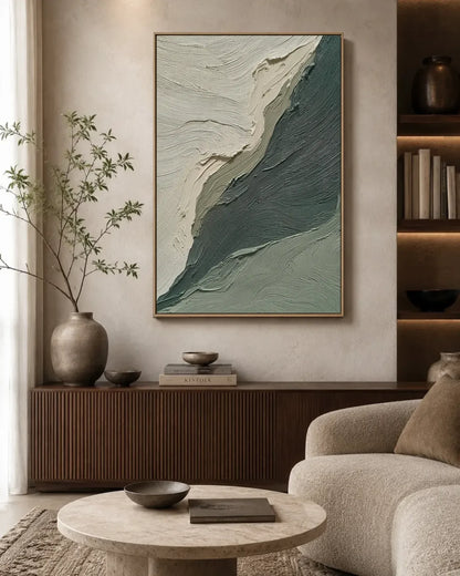 Abstract Wabi Sabi Canvas Painting No.080