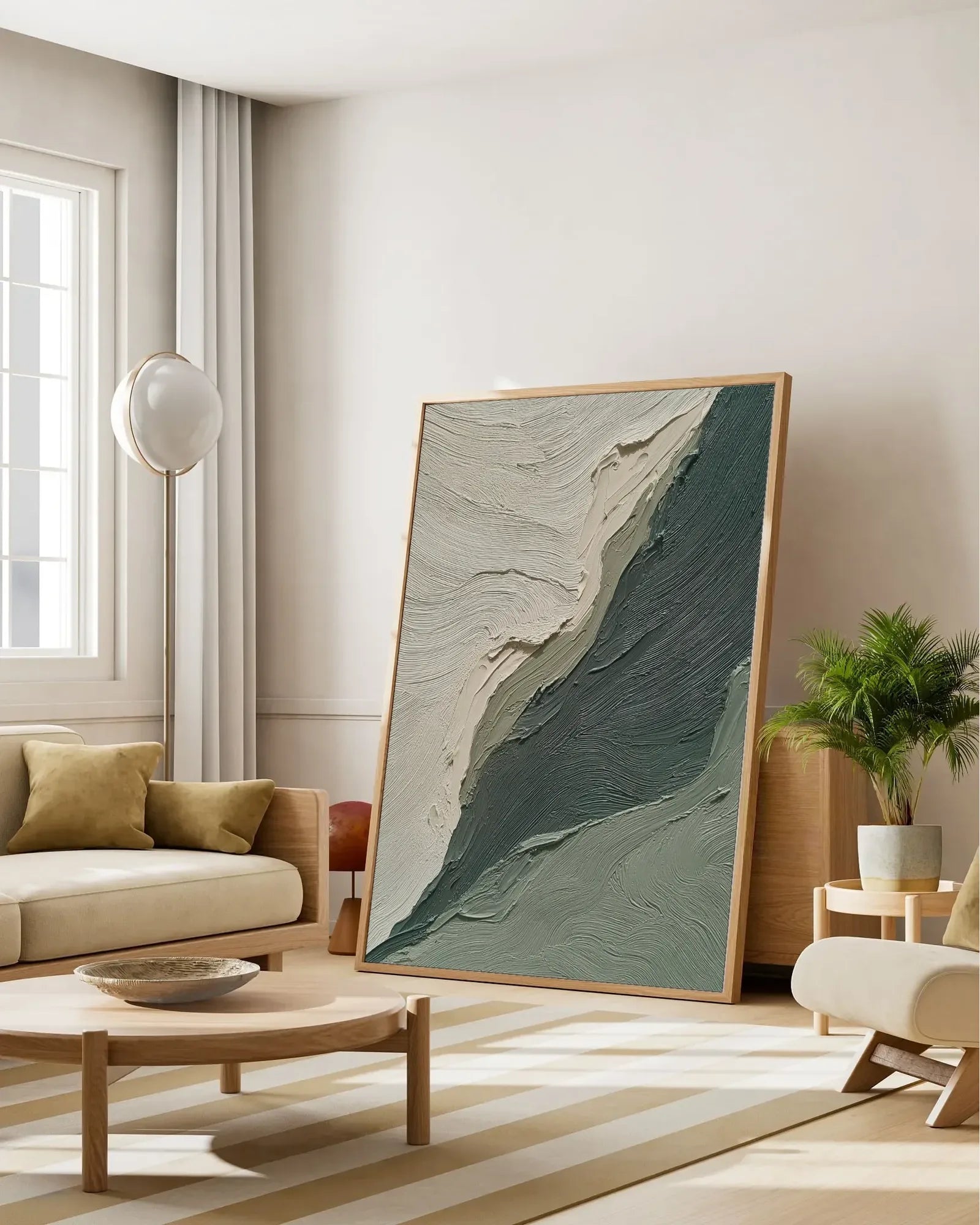 Abstract Wabi Sabi Canvas Painting No.080