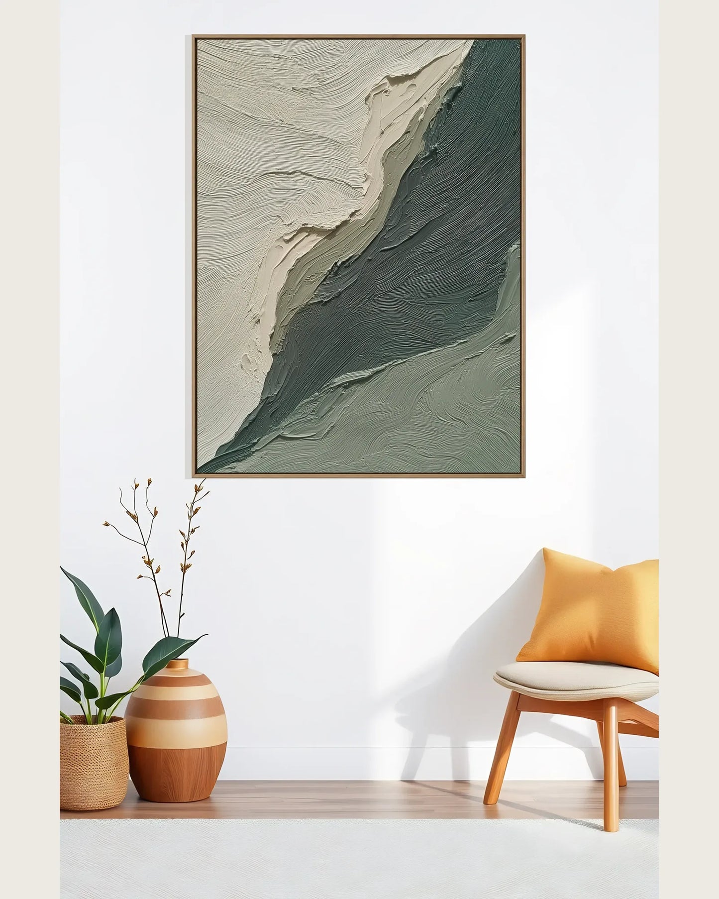 Abstract Wabi Sabi Canvas Painting No.080