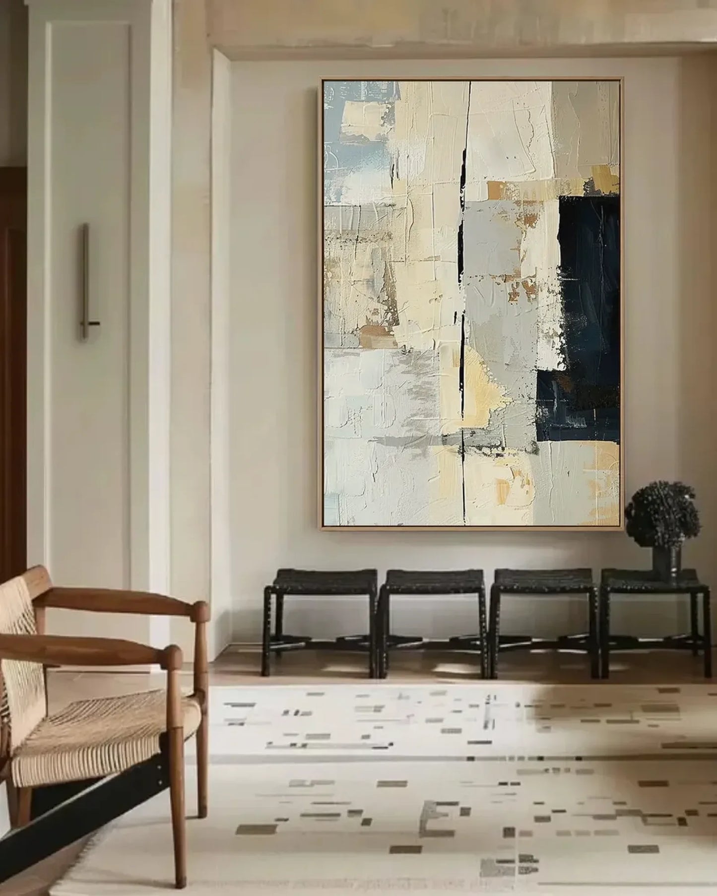Abstract Wabi Sabi Minimalist Canvas Art No.072