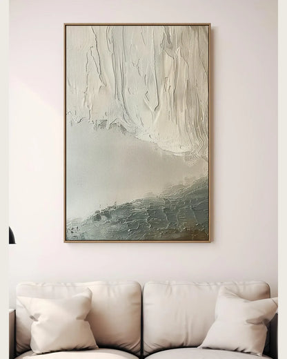 Abstract Wabi Sabi Minimalist Canvas Painting No.075