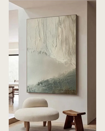 Abstract Wabi Sabi Minimalist Canvas Painting No.075