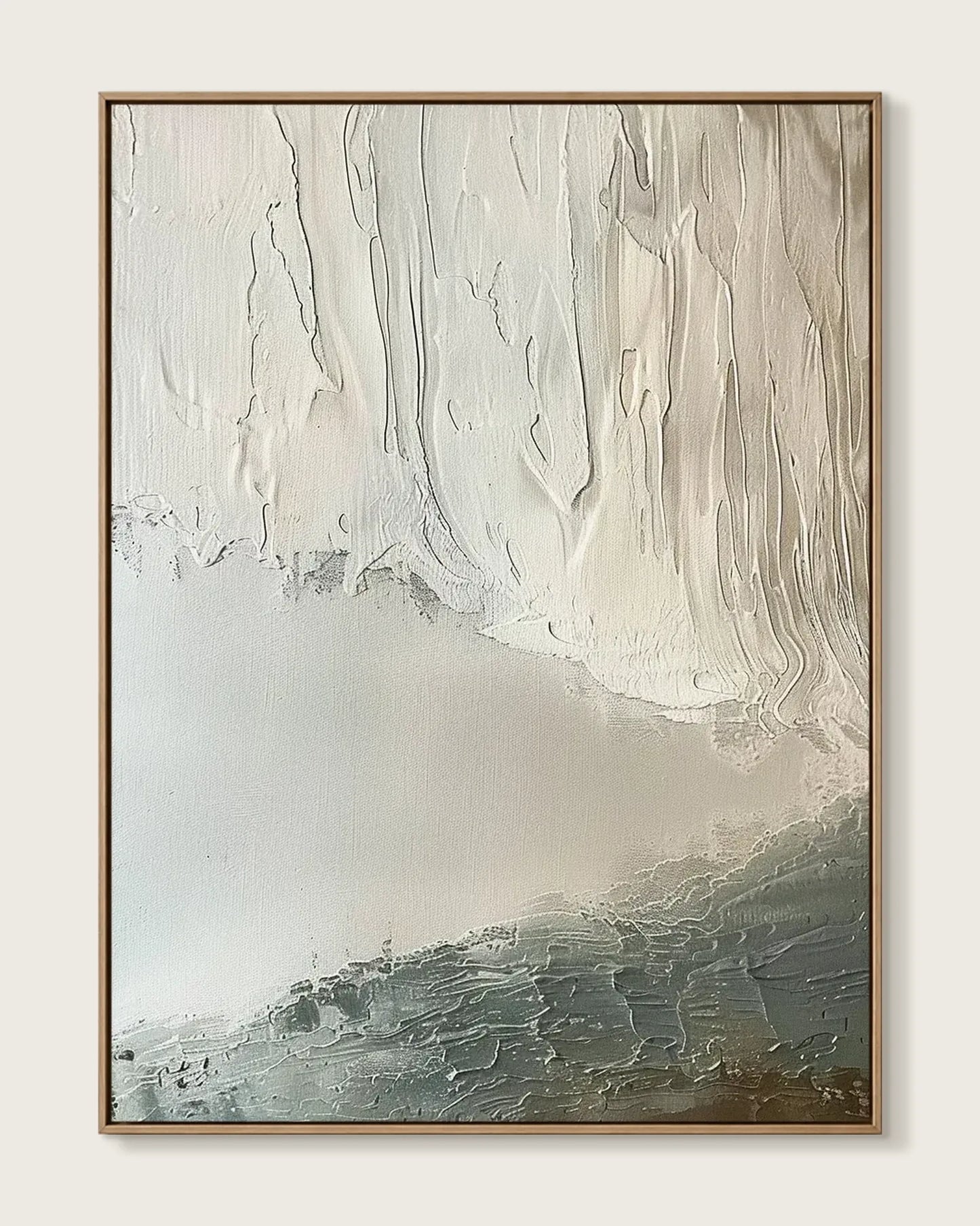 Abstract Wabi Sabi Minimalist Canvas Painting No.075