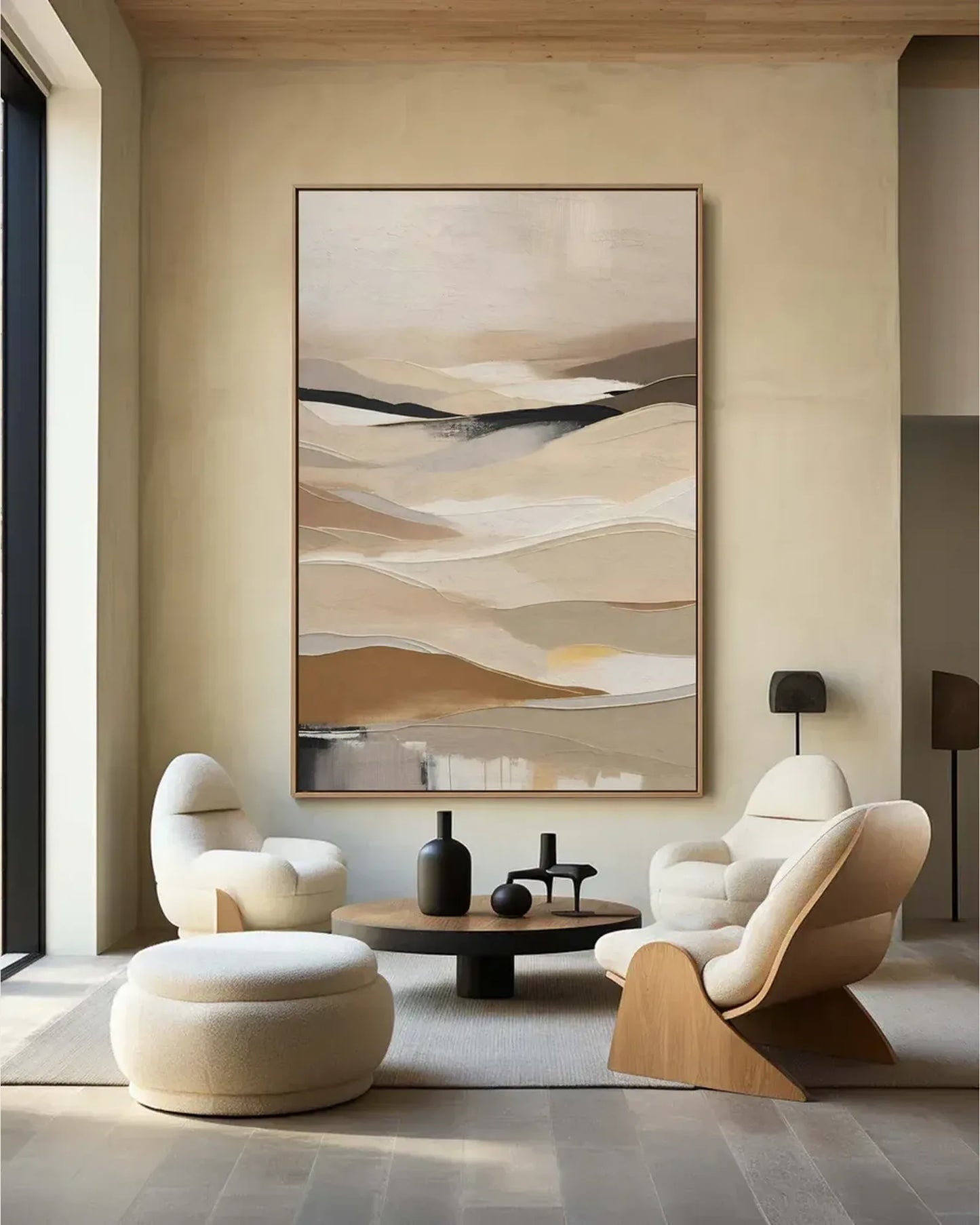 Abstract Wabi Sabi Wall Art No.076